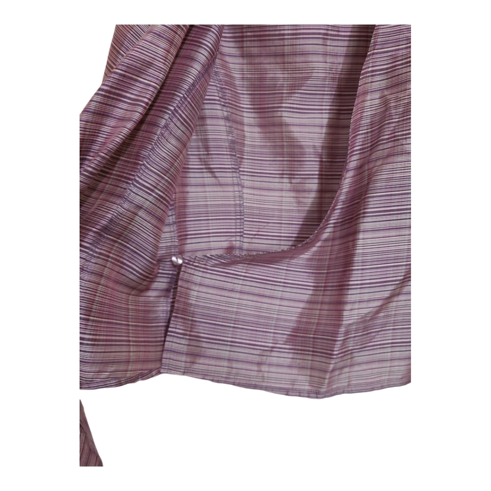Dressbarn Plum Silk Wrap Top Sz M - Picture 4 of 5